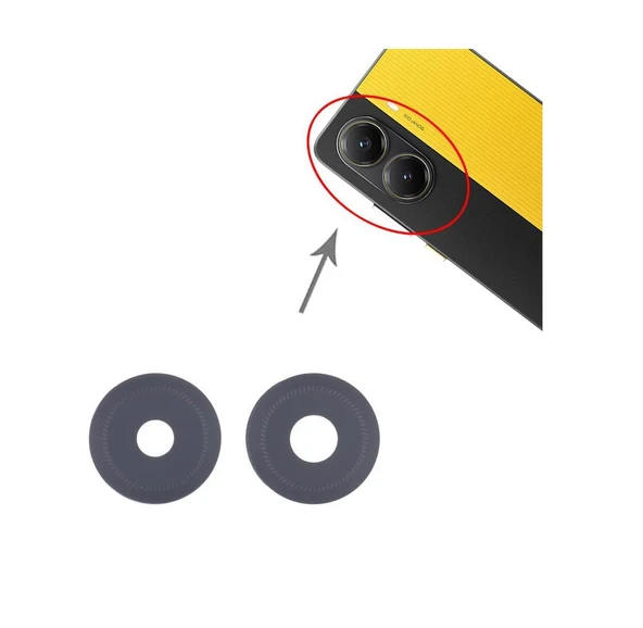 Poco X7 Pro İle Uyumlu Kamera Camı Tekli Set 2412DPC0AG, 2412DPC0AI ürün görseli 1