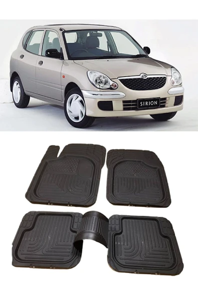MSK Daihatsu Sirion 1998-2005 4d Havuzlu Paspas Takımı 5 Parça ürün görseli 1