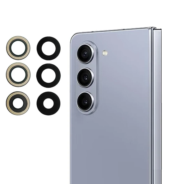 Samsung Galaxy Z Fold 1 İle Uyumlu Kamera Camı Tekli Set SM-F900 ürün görseli 1