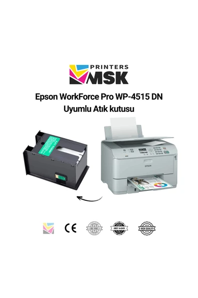msk printers Epson Workforce Pro WP-4515 Dn Uyumlu Atık Kutusu - Resim 2
