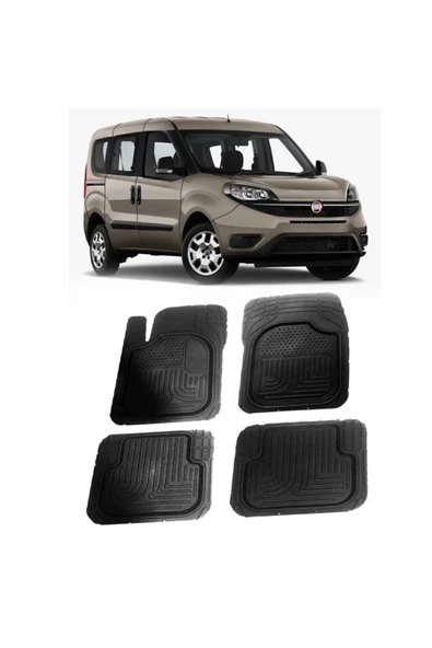MSK Fiat Doblo Uyumlu 3d Havuzlu Oto Paspas Seti - Eco ürün görseli 1