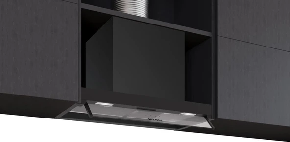 Siemens LJ65BCC60 iQ300 Siyah Duvar Tipi Ankastre Davlumbaz ürün görseli 1