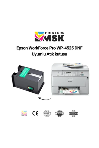 msk printers Epson Workforce Pro WP-4525 Dnf Uyumlu Atık Kutusu - Resim 2