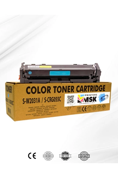 msk printers I-Sensys LBP663CDW Muadil Mavi Toner Çipsiz ürün görseli 1