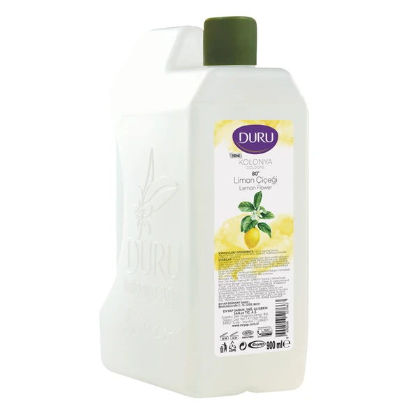 ŞeyliŞeyler - Duru Limon Kolonyası 900 ml Bidon - 80 Derece Ekonomik Aile Boyu (1 Adet) ürün görseli 1