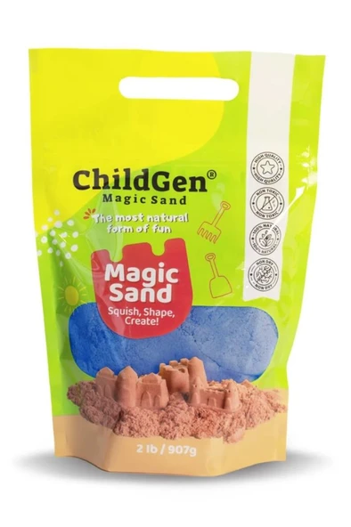 Childgen Doğal Oyun Kumu Refill Paket 907gr - Mavi ürün görseli 1