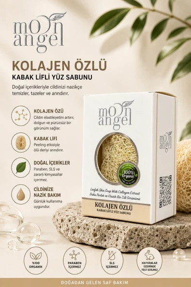 Kabak Lifli Sabun Kolajen Özlü Dolgun ve Pürüzsüz Cilt Bakım Sabunu ürün görseli 1
