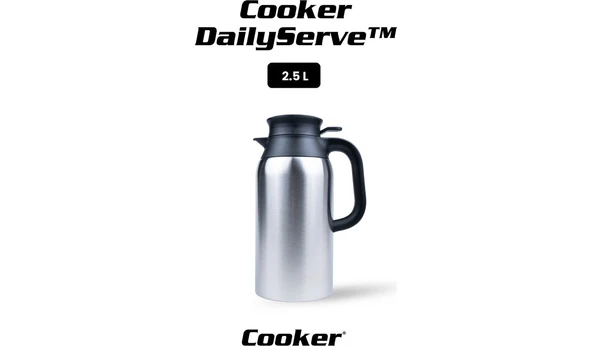 Cooker Dailyserve 2.5 Litre Paslanmaz Çelik Termos CKR2123 ürün görseli 1