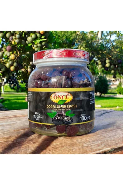 Doğal Siyah Zeytin Doğal Salamura Zeytin Xl-l (201-260) 1 Kg. ürün görseli 1