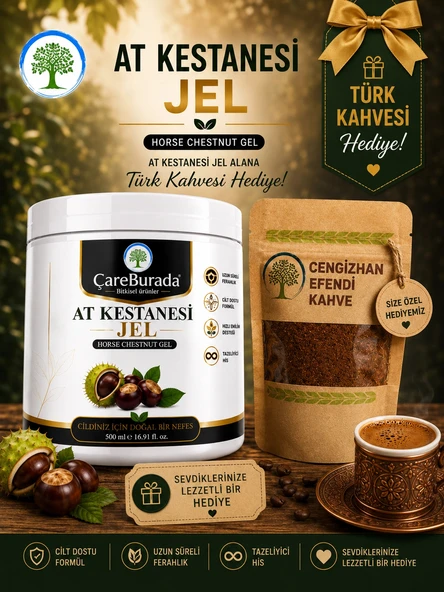 ÇareBurada At Kestanesi Jel 500 ml. + Türk Kahvesi Hediye ürün görseli 1