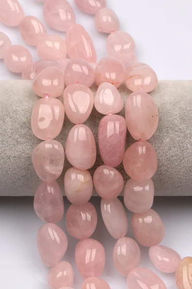 Pembe Kuvars Doğal Taş Dizi 14 x 20 mm Özel Kesim - DZ-1328 ürün görseli 1