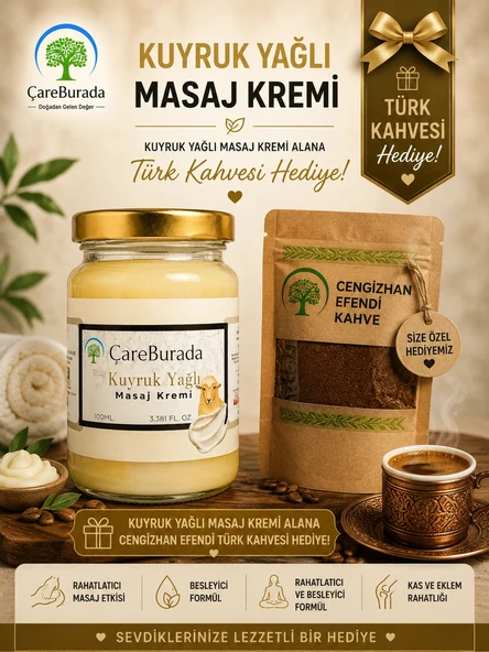 ÇareBurada Kuyruk Yağlı Krem 100 ml + Türk Kahvesi Hediye ürün görseli 1