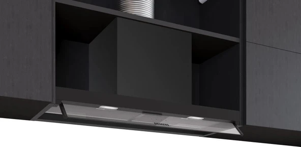 Siemens LJ85BCC60 iQ300 Siyah Davlumbaz 80 cm Cam dekor ürün görseli 1