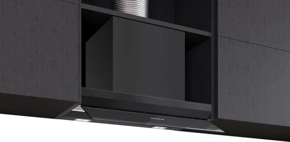 Siemens LJ67BDP60 iQ500 Siyah Cam Ankastre Davlumbaz ürün görseli 1