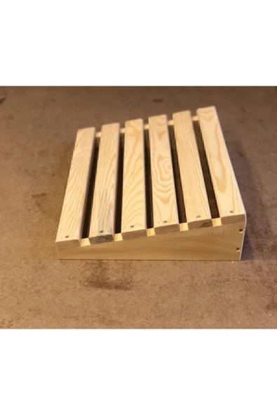 AHŞAP CRAFT Masa Altı Ayaklık Ayak Koyma Standı PALO SANTO 35x35cm ürün görseli 1