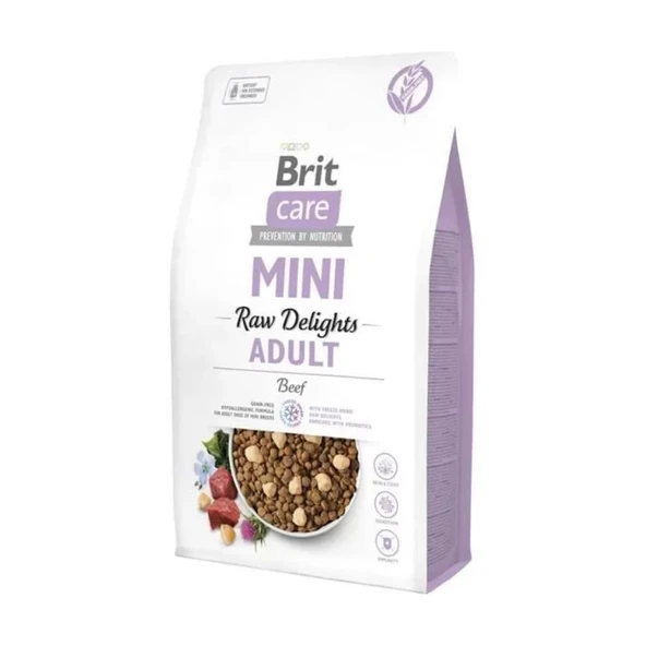 Brit Care FD Raw Delights Biftekli Küçük Irk Yetişkin Köpek Maması 2 Kg ürün görseli 1