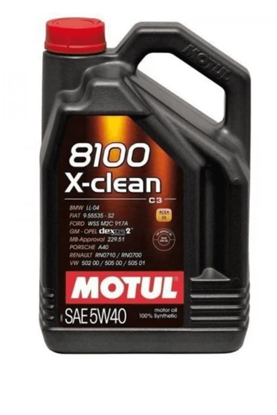 Motul 8100 X-Clean 5W-40 4 lt Motor Yağı ürün görseli 1