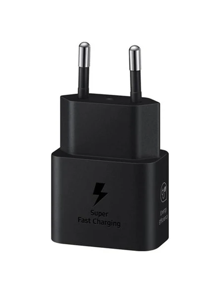 EP-T2510N Type C Hızlı Şarj Adaptörü (25W) - Siyah (Samsung Türkiye Garantili) ürün görseli 1