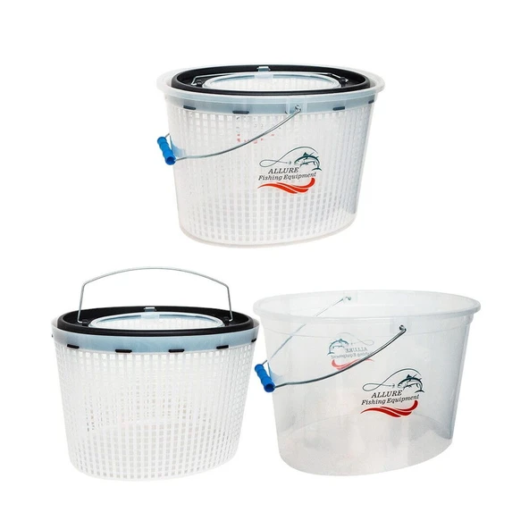 Sea Horse AL-012 Şeffaf Oval Balıkçı Kovası ürün görseli 1
