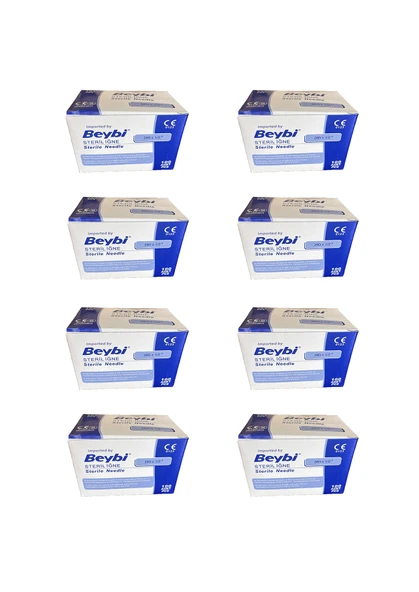 Beybi Steril Kahve Rengi Iğne Ucu 26gx1/2" 100 Adet 8 Kutu ürün görseli 1