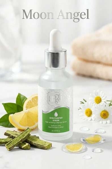 Skın Purıfıer Serum 30 ml Yağlı ve Karma Ciltler İçin Yağ Dengeleyici & Gözenek Sıkılaştırıcı Yüz Serumu (Salisilik Asit + Niacinamide) ürün görseli 1