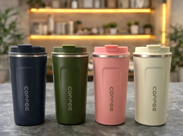 480 ml Paslanmaz Çelik Termos Mug Bardak ürün görseli 1