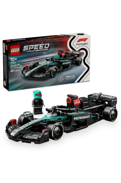 LEGO  Speed Champions Mercedes-AMG F1 W15 Yarış Arabası 77244 - 10+ Oyuncak Yapım Seti (267 Parça) ürün görseli 1