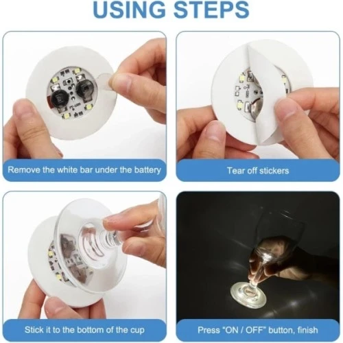 Nargile Altı Yapışkanlı Led Işık - Resim 5