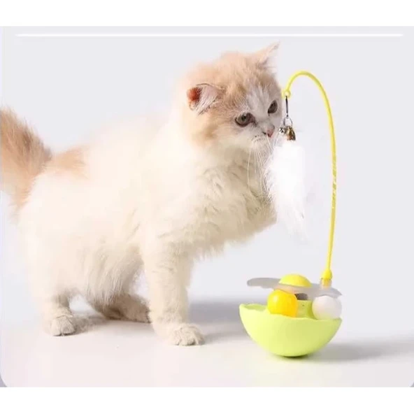 Zilli Kedi Otlu Hacıyatmaz Oyuncağı - Resim 4