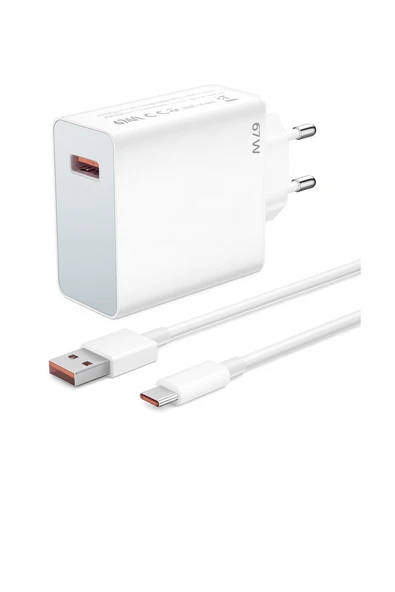 FERRO 67W Turbo Çift Şimşek Süper Hızlı  Şarj Cihazı Aleti 6A Kablo/Adaptör Seti ürün görseli 1
