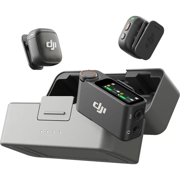 DJI Mic 3/ 2 TX 1 RX Şarj Kutusu Kablosuz Yaka Mikrofonu ürün görseli 1