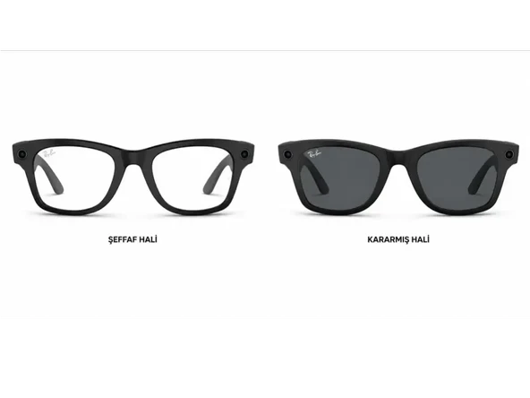 RAY-BAN META WAYFARER GEN 2 RW4012 ŞEFFAF-SİYAH RENK GEÇİŞLİ MAT ÇERÇEVELİ S50(S) BEDEN ürün görseli 1