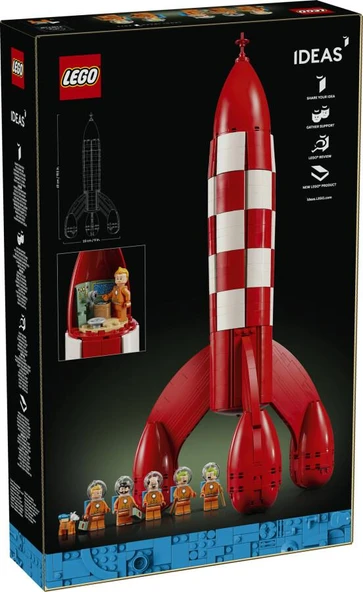 LEGO Ideas 21367 Tintin Moon Rocket - Resim 2