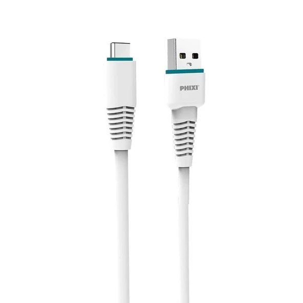 Phixi Force CB464T Esnek ve Güçlendirilmiş Type-C USB Şarj ve Data Kablo ürün görseli 1