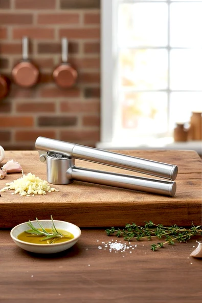 Kitchen Life iqosta 18/10 Paslanmaz Çelik Sarımsak Ezici Sarımsak Presi ürün görseli 1
