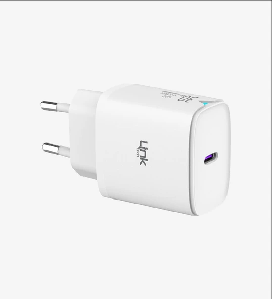 LinkTech C312 Safe Type-C Kablolu 30W Hızlı Şarj Adaptörü - Resim 2