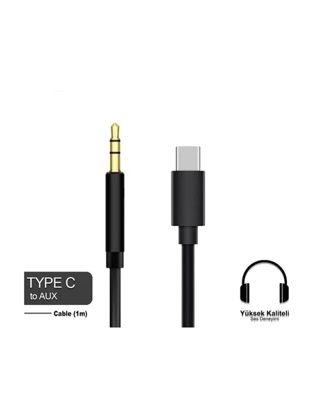 FERRO JH-024 IPhone 15 - 16 Uyumlu 3mm & Type-c  Aux Kablosu ürün görseli 1