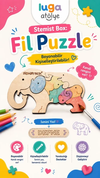 Stemist Box: Fil Puzzle - Resim 3