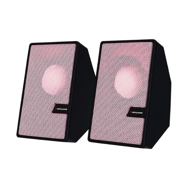 Pembe USB 2.0 + 3.5mm USB Hoparlör - Resim 2