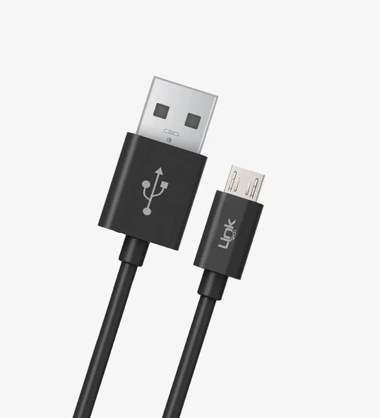 LinkTech K558 Strong 1m 2.4A Micro USB Şarj Kablosu Siyah ürün görseli 1