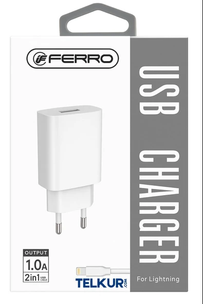 FERRO PSL-W16 IPhone Uyumlu 5w 1a Usb Lightning sarj Aleti Seti ürün görseli 1