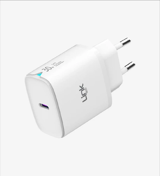 LinkTech C313 Safe Type-C Lightning Kablolu 30W Hızlı Şarj Adaptörü - Resim 2