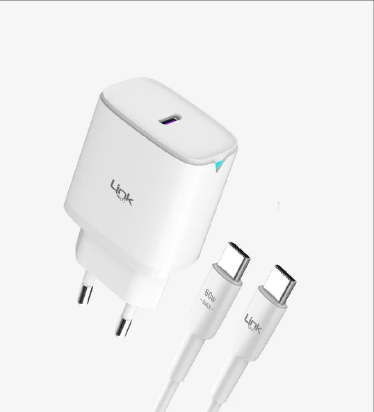 LinkTech C312 Safe Type-C Kablolu 30W Hızlı Şarj Adaptörü ürün görseli 1