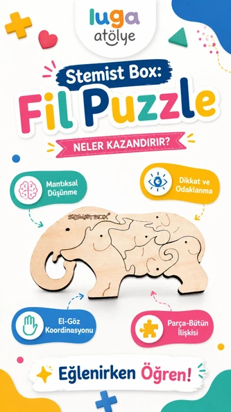 Stemist Box: Fil Puzzle - Resim 4
