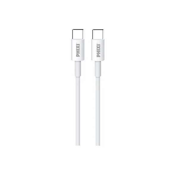 Phixi Basic CB412T Type-C to Type-C USB Şarj Kablosu - Resim 2