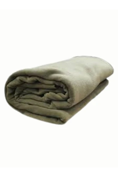 LASTSTAR Tek kişilik yumuşak haki polar battaniye 170x200 ürün görseli 1