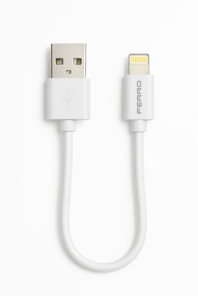 FERRO FC-07 IPhone Modeller İçin Uyumlu Lightning Powerbank Hızlı Şarj ve Data Kablosu 0,25cm ürün görseli 1