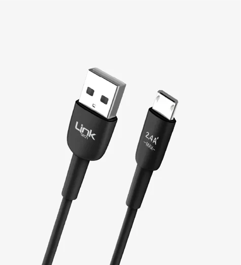 LinkTech K600 Soft & Fast 1m 2.4A Micro USB Şarj Kablosu ürün görseli 1