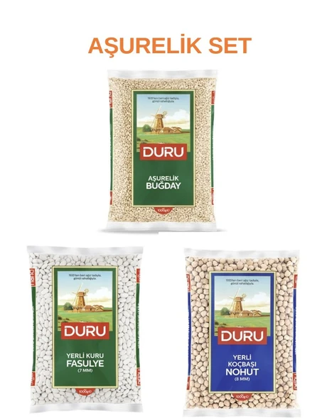 AŞURELİK SET (NOHUT-FASULYE-BUĞDAY) ürün görseli 1