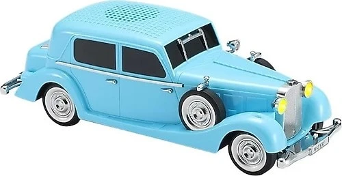 WS-1934 Nostaljik Araba Görünümlü Bluetooth,Hafıza Kartı,Usb Bellek,Aux Ve Radyo Destekli Hoparlör (AÇIK MAVİ) ürün görseli 1